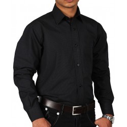 Black Lining Texture Formal Shirt